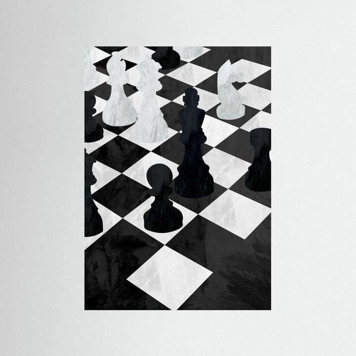 Chess black and white by Sarah Manovski