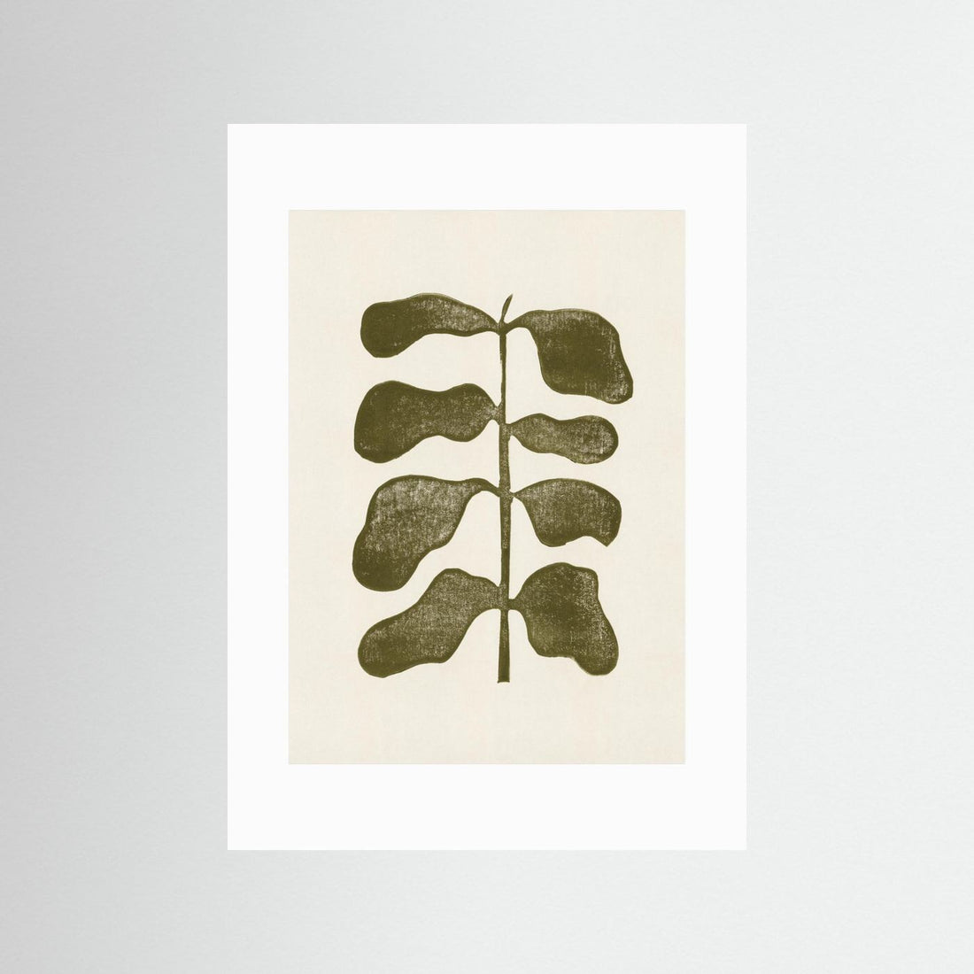 Linocut Plant by Alisa Galitsyna