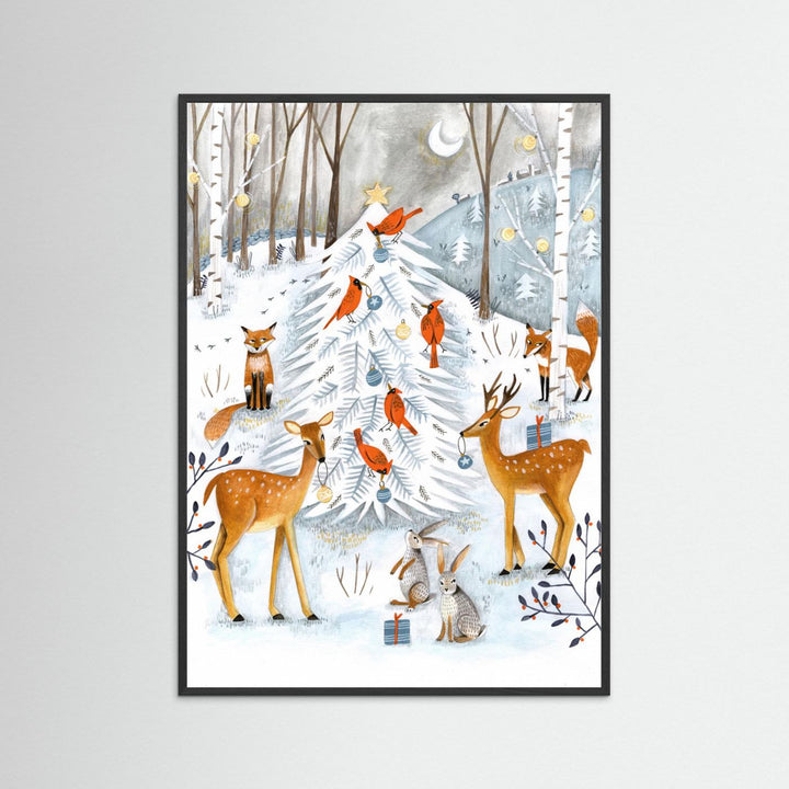 Christmas in the winter animal forest by Caroline Bonne Müller