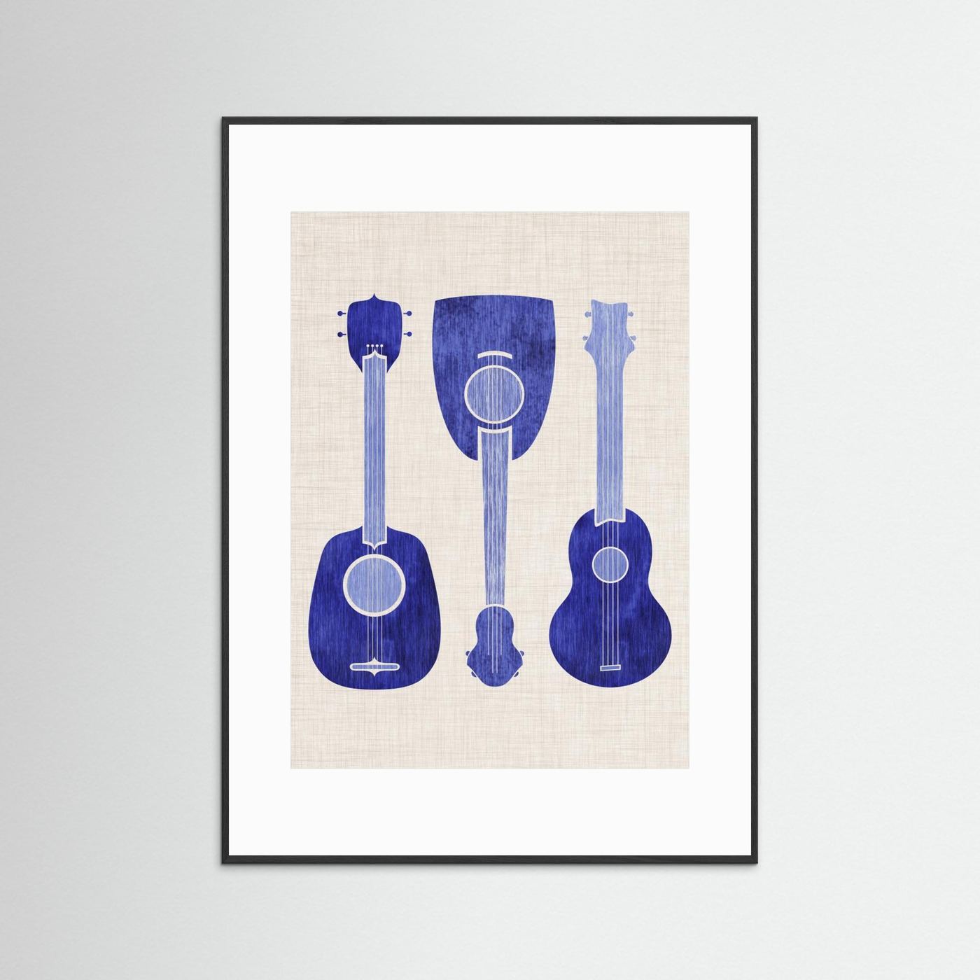 Blue Ukuleles by Kristian Gallagher