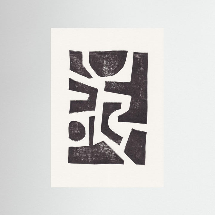 Linocut Abstract #5 by Alisa Galitsyna