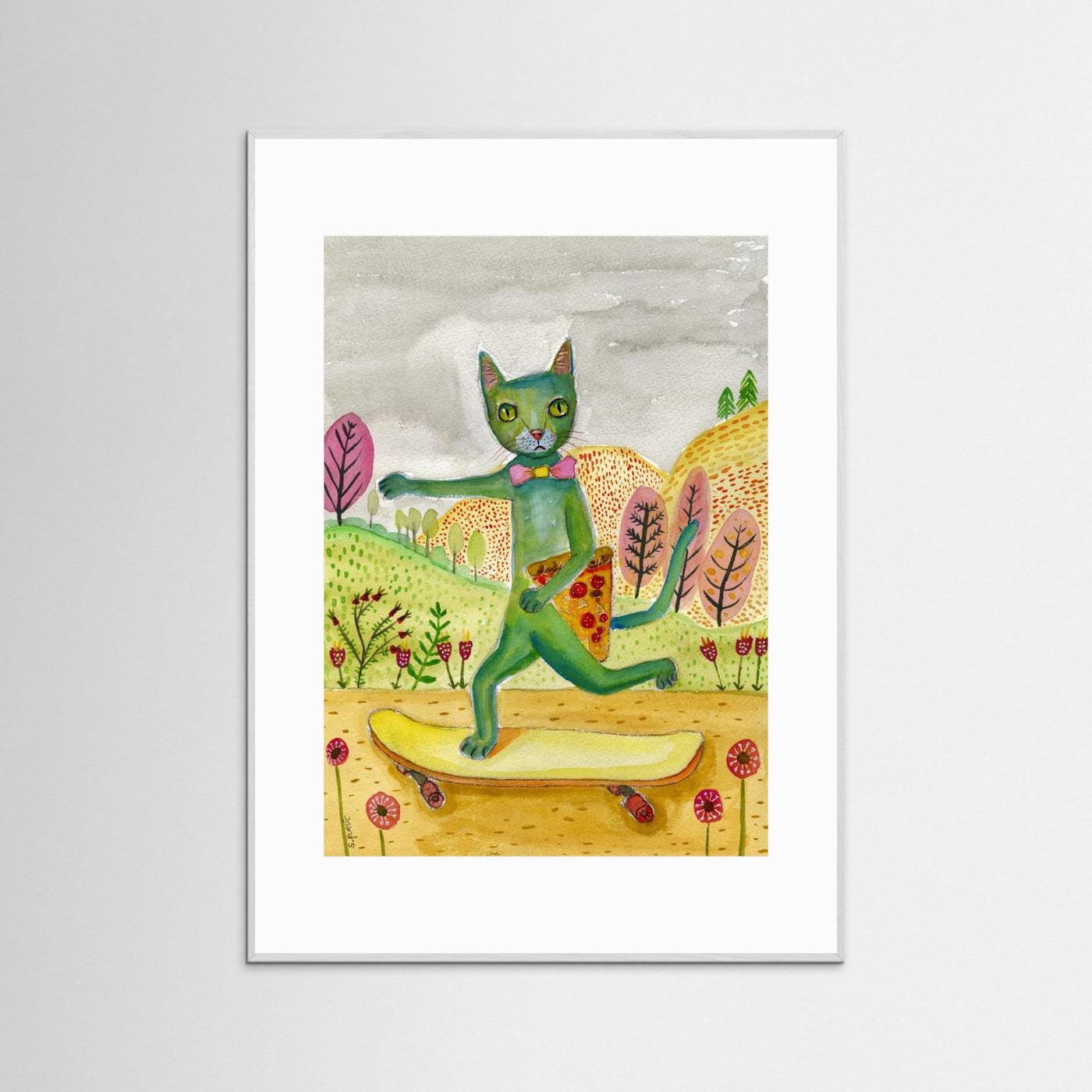 Pizza Cat by Sharyn Bursic