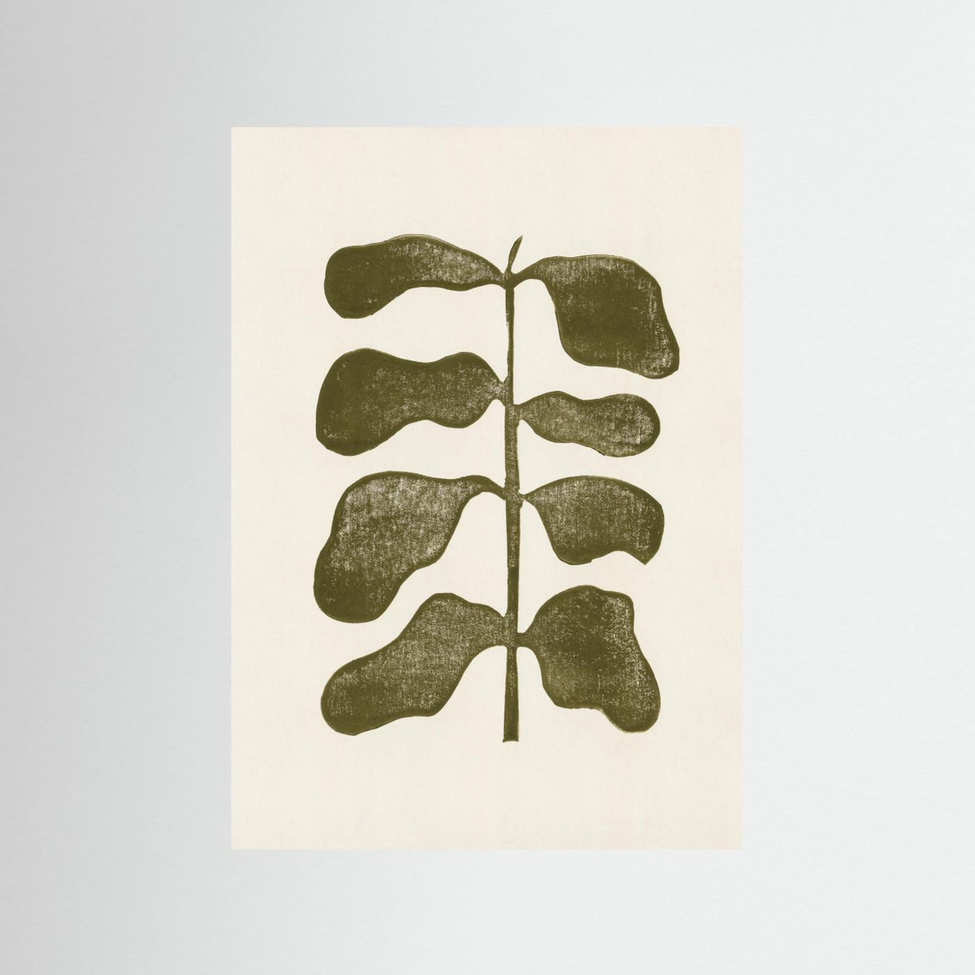 Linocut Plant by Alisa Galitsyna