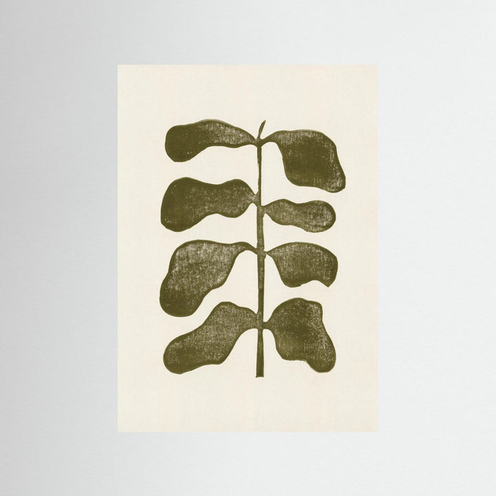 Linocut Plant by Alisa Galitsyna