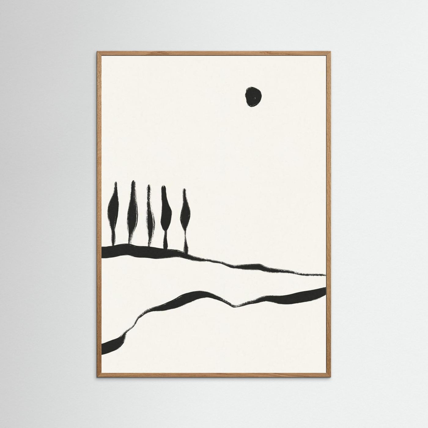 Minimal Line Landscape #1 by Alisa Galitsyna
