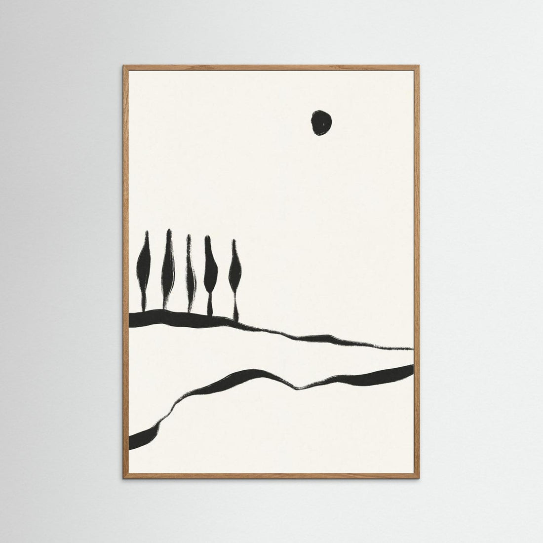 Minimal Line Landscape #1 by Alisa Galitsyna
