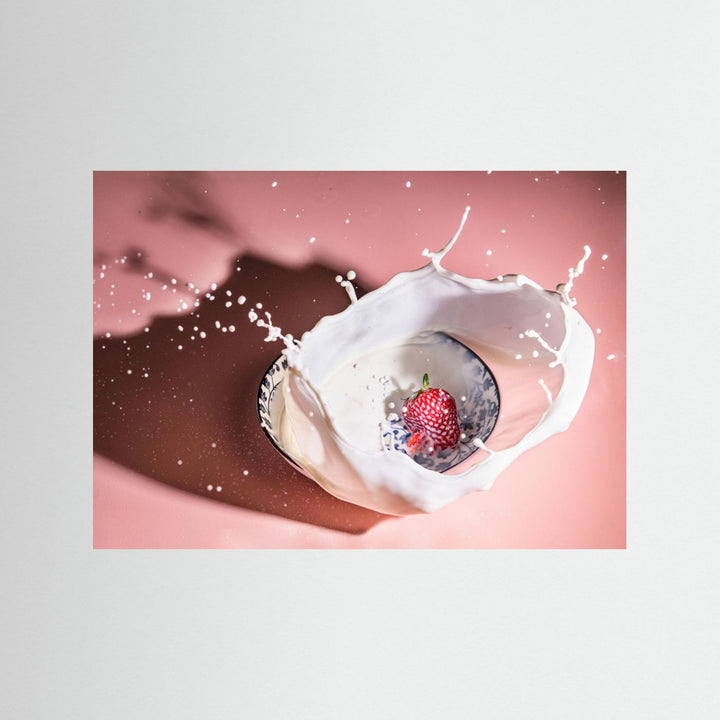 Strawberry Milk Splash by Grace Guo Apa