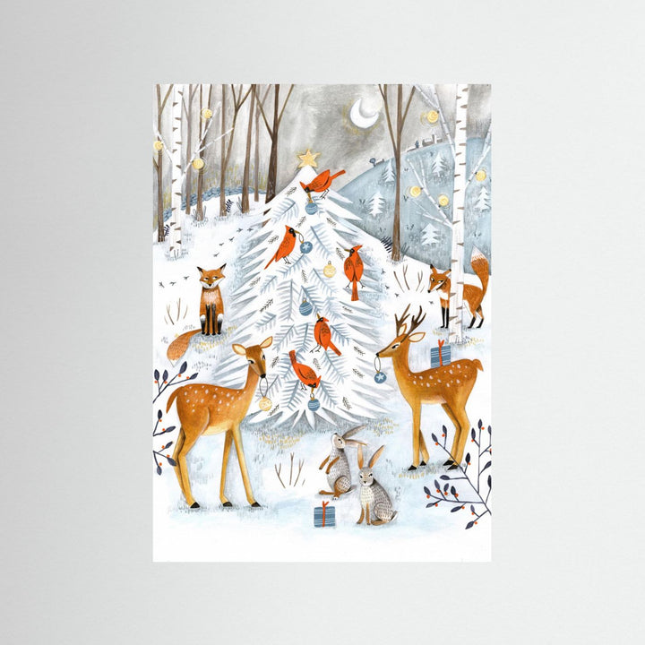 Christmas in the winter animal forest by Caroline Bonne Müller