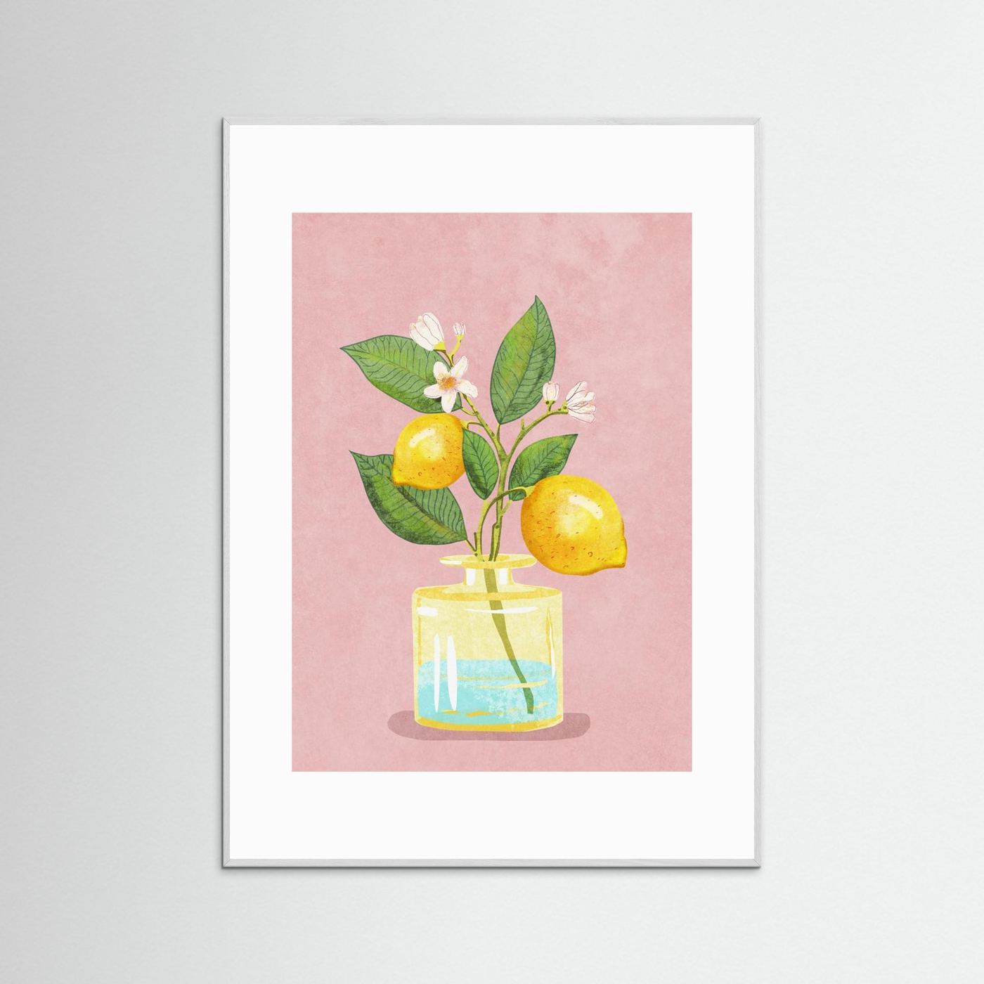 Lemon Bunch In Vase by Raissa Oltmanns