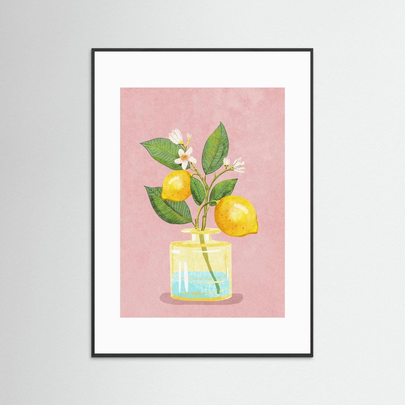 Lemon Bunch In Vase by Raissa Oltmanns