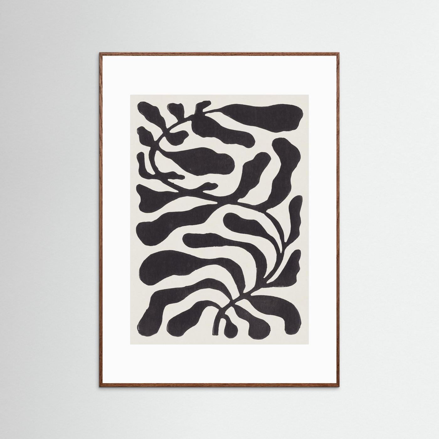 One Hundred-Leaved Plant #21 / Lino Print by Alisa Galitsyna