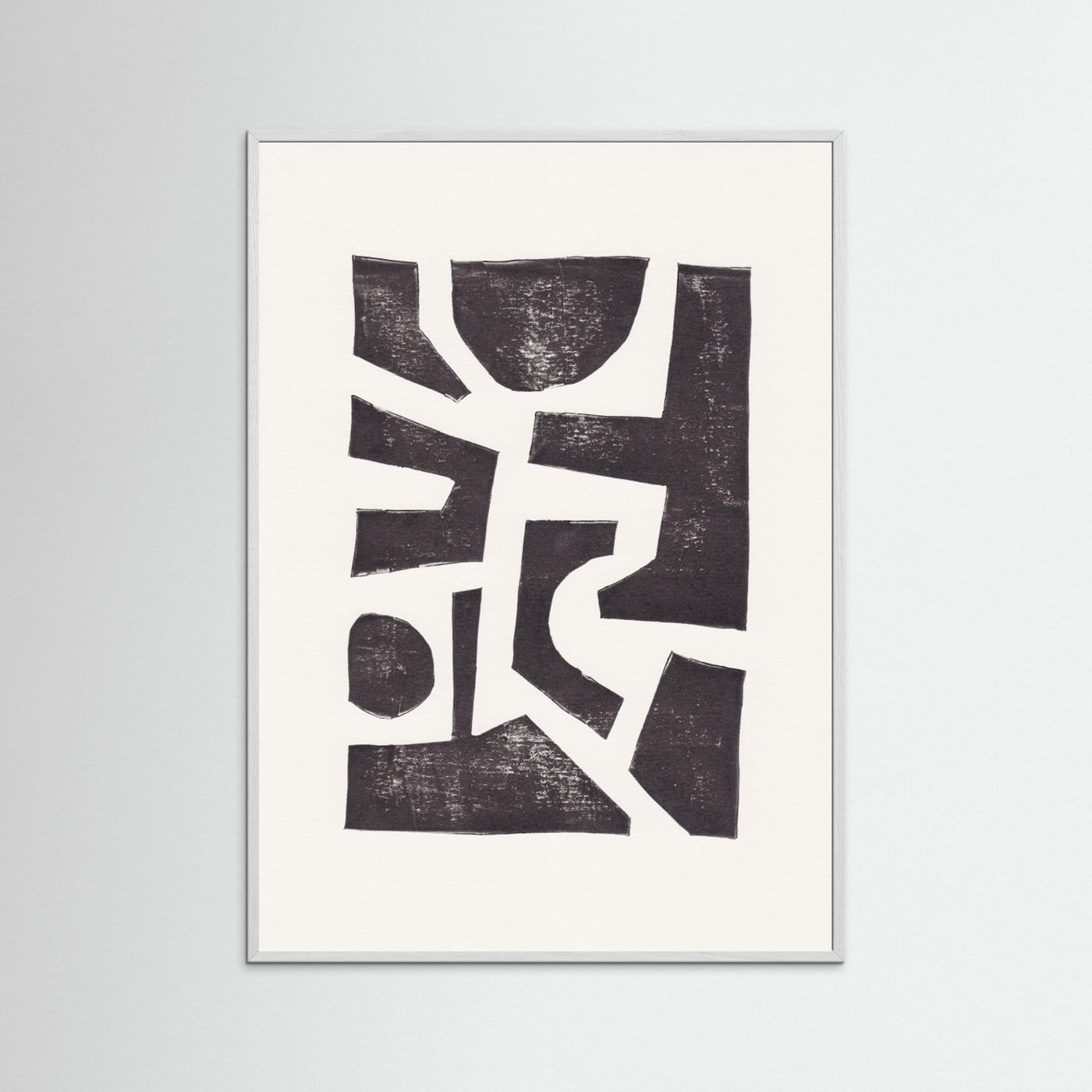 Linocut Abstract #5 by Alisa Galitsyna