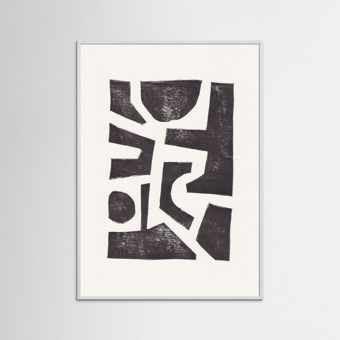 Linocut Abstract #5 by Alisa Galitsyna