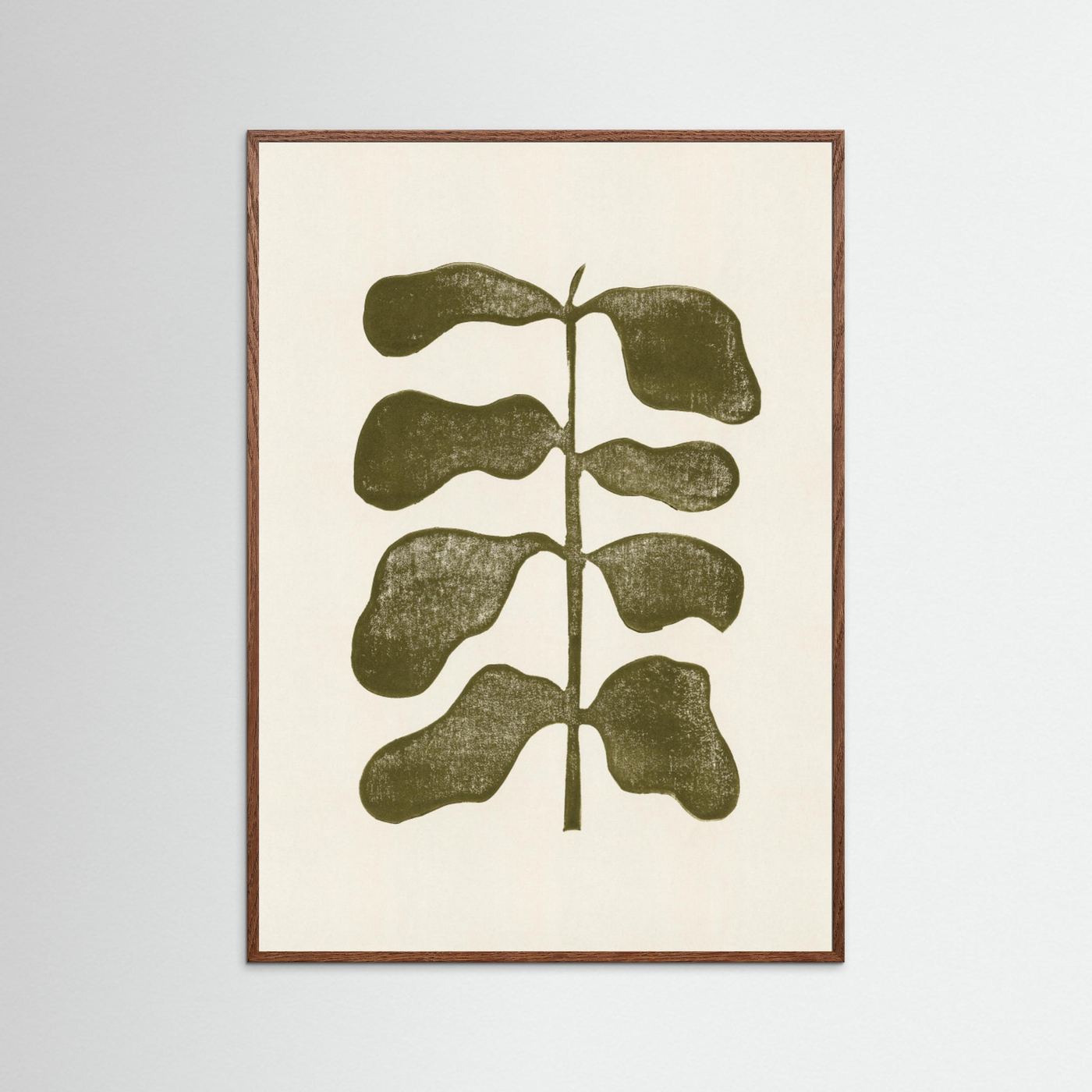 Linocut Plant by Alisa Galitsyna