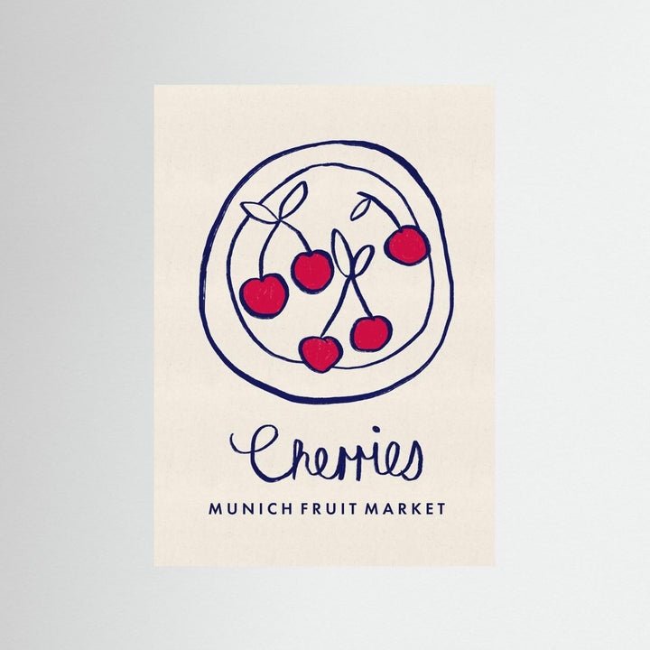 Cherries Munich Food Market Germany by Dirkie Nell