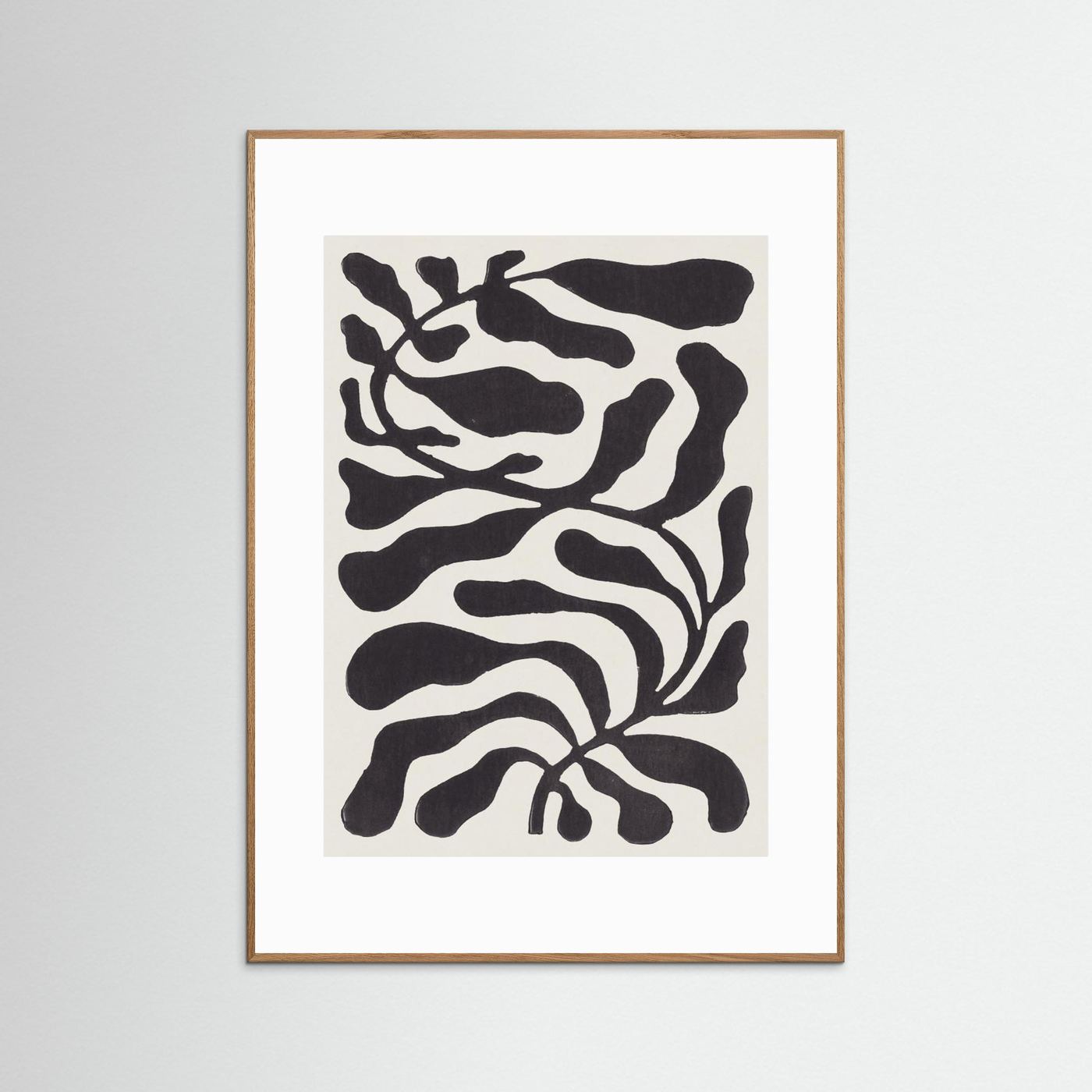 One Hundred-Leaved Plant #21 / Lino Print by Alisa Galitsyna