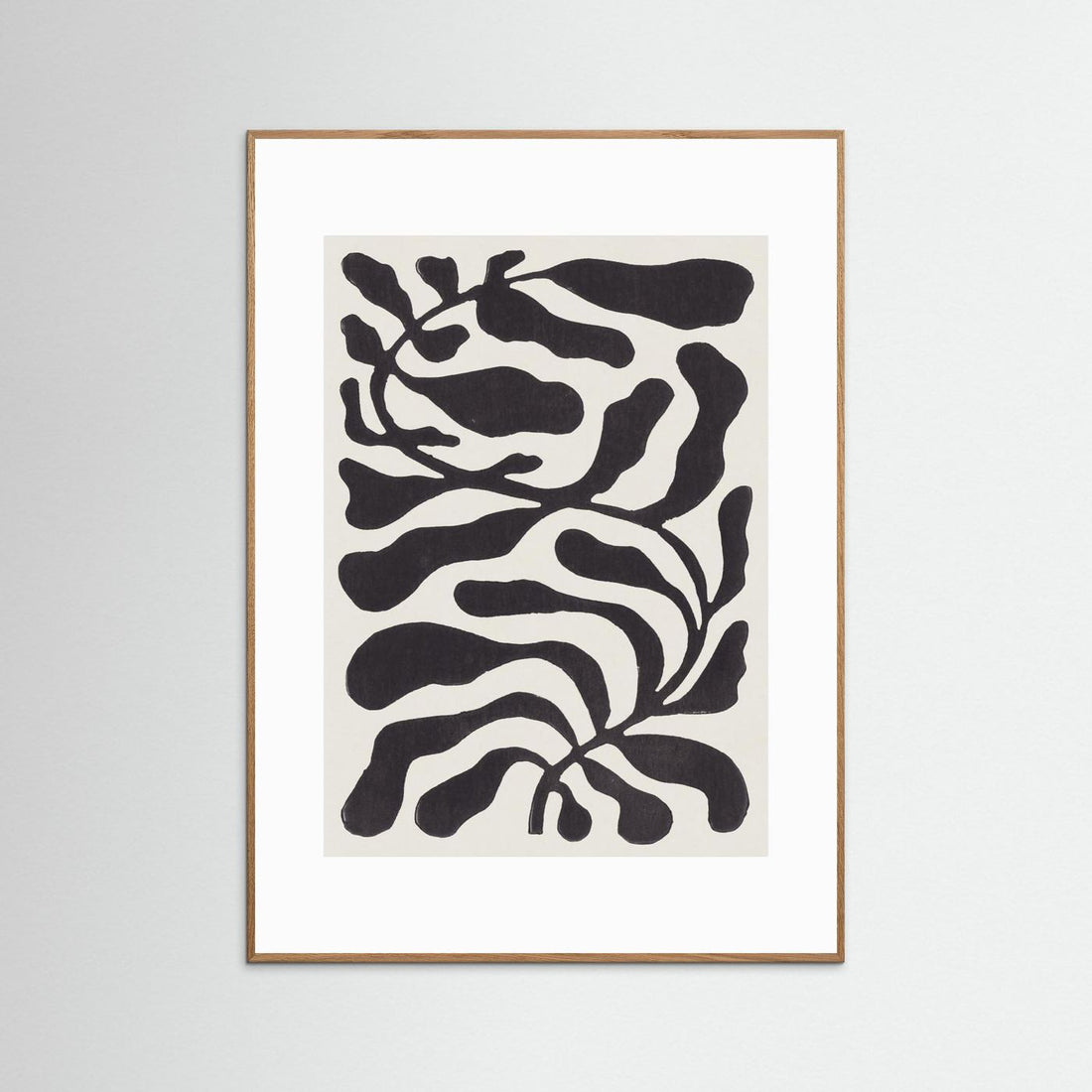 One Hundred-Leaved Plant #21 / Lino Print by Alisa Galitsyna