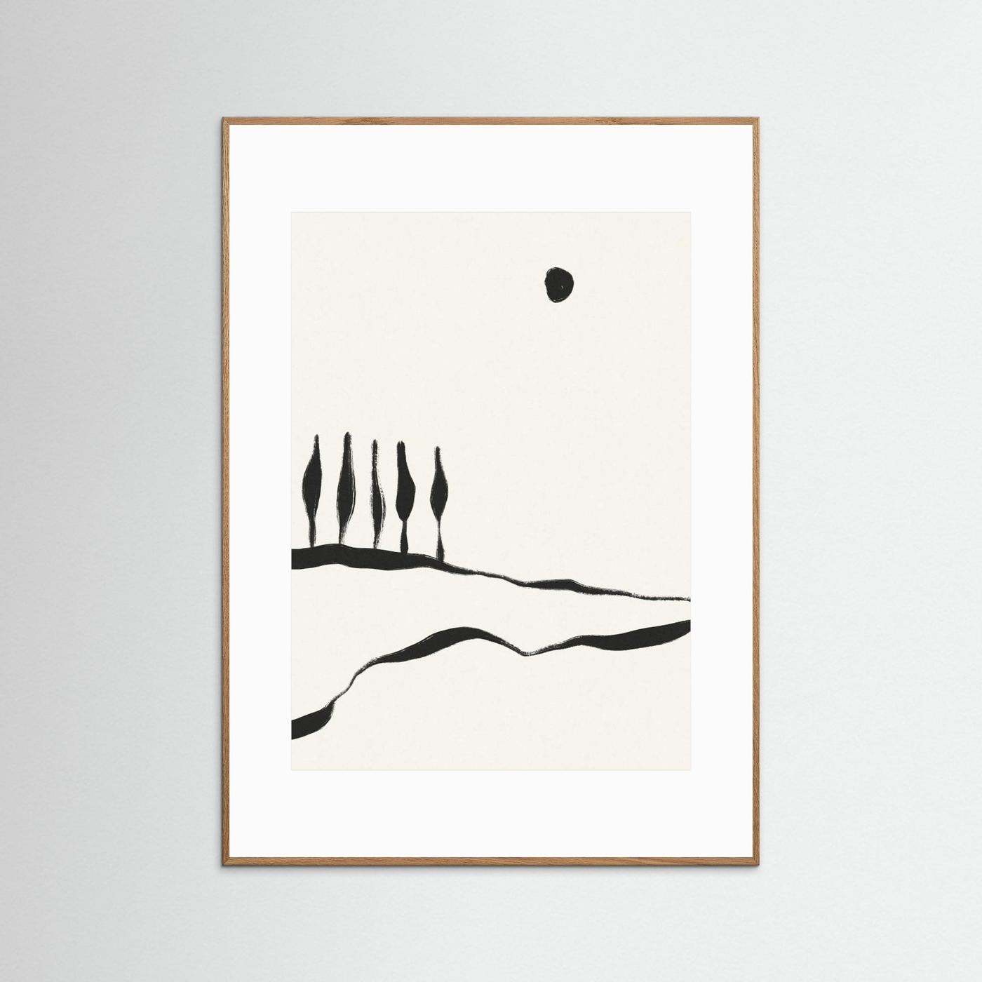 Minimal Line Landscape #1 by Alisa Galitsyna