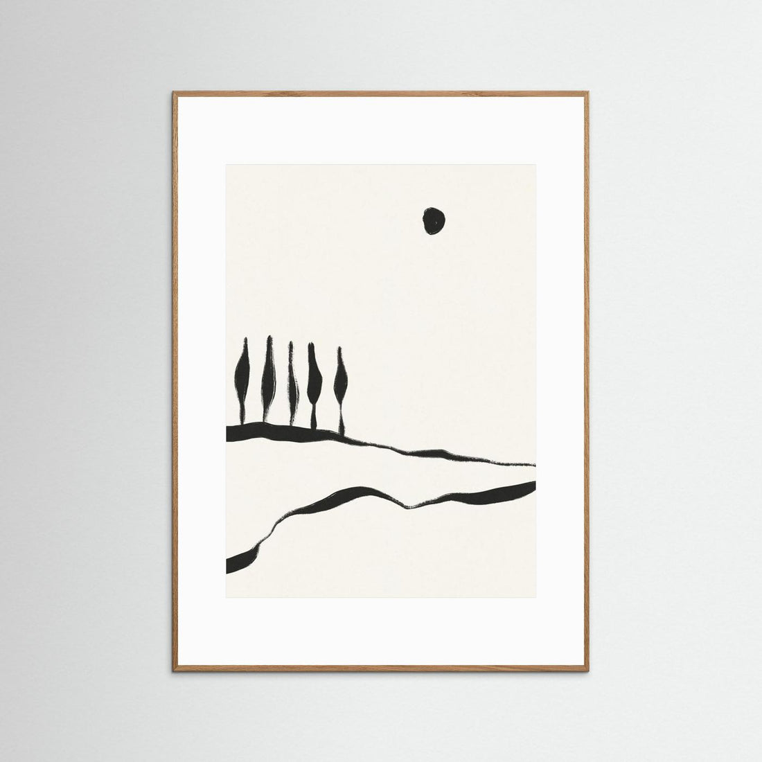 Minimal Line Landscape #1 by Alisa Galitsyna