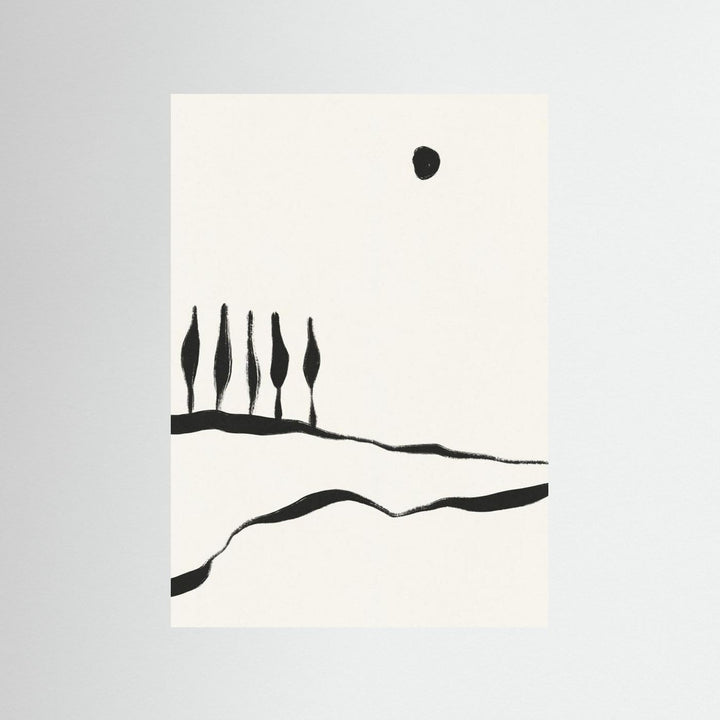 Minimal Line Landscape #1 by Alisa Galitsyna