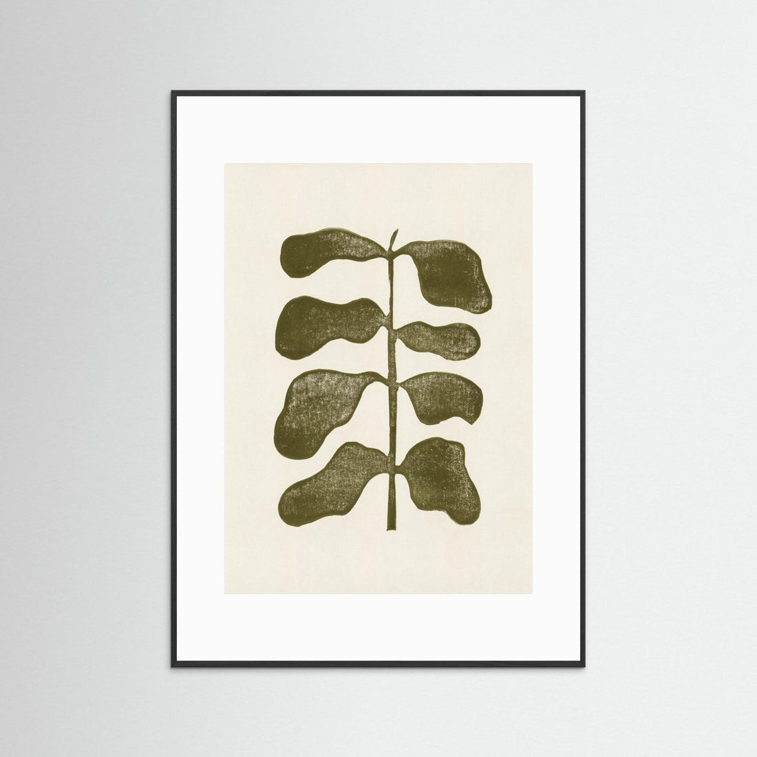 Linocut Plant by Alisa Galitsyna
