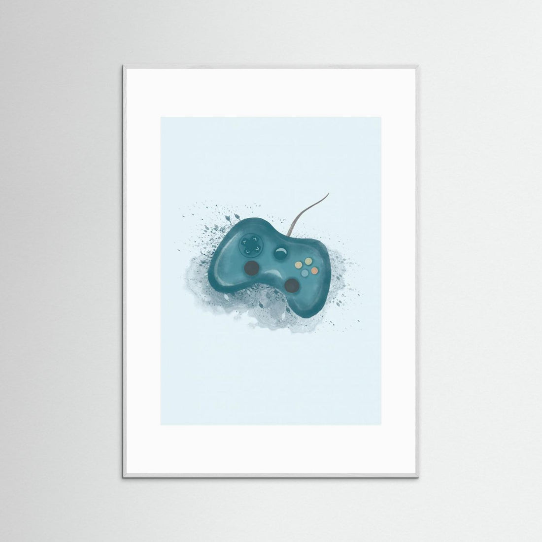 Gamer Splash Blue by Aminah Eleonora