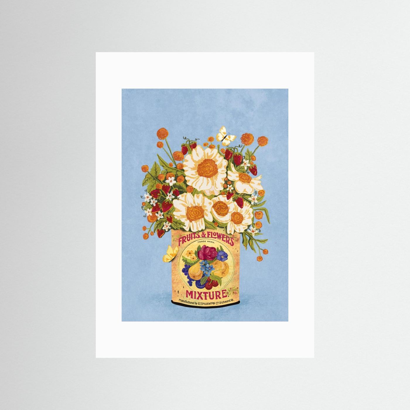 Flowers In a Vintage Tea Can by Raissa Oltmanns