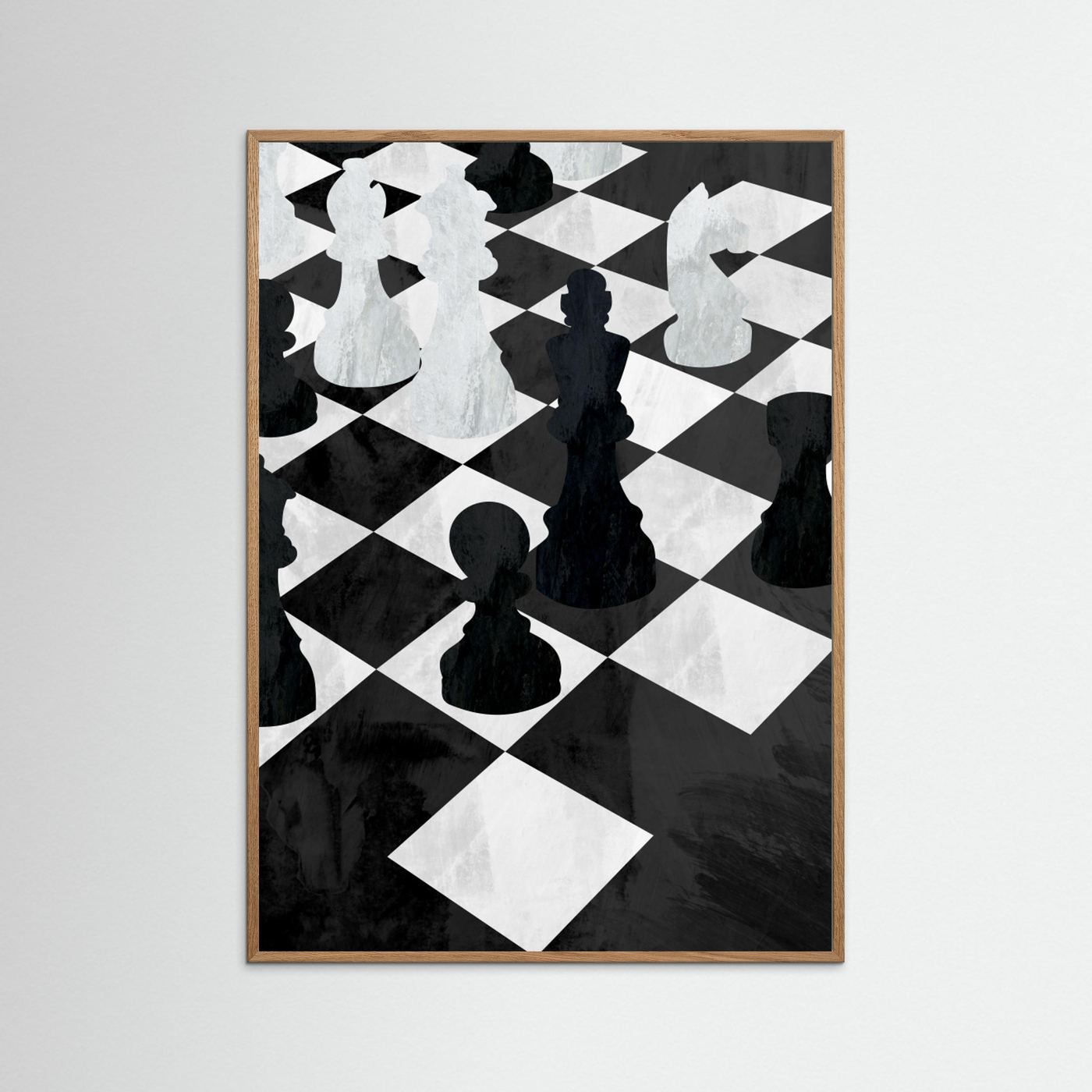 Chess black and white by Sarah Manovski