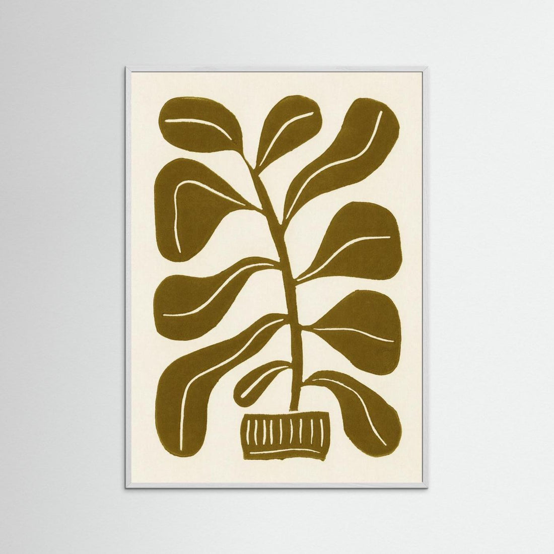 Linocut Houseplant #2 by Alisa Galitsyna