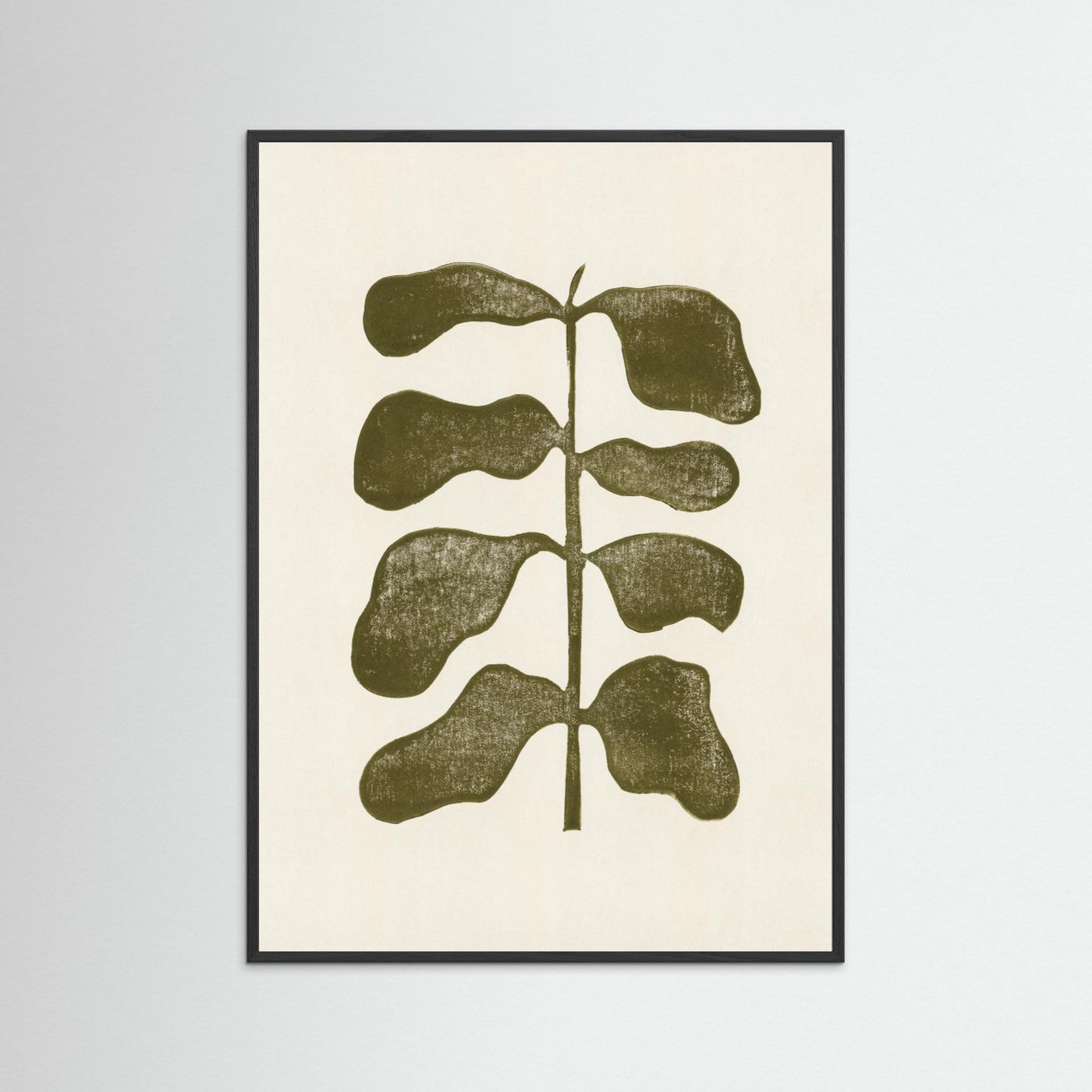 Linocut Plant by Alisa Galitsyna