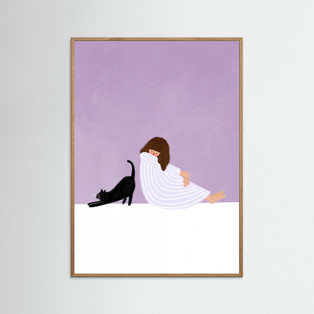 Girl and Cat by Bea Müller