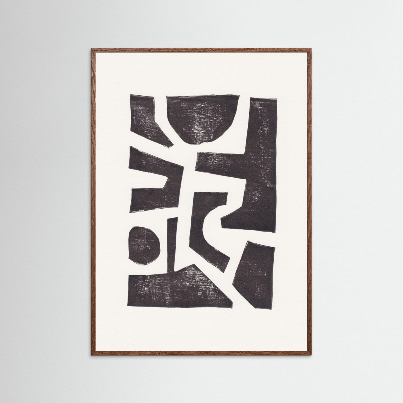 Linocut Abstract #5 by Alisa Galitsyna