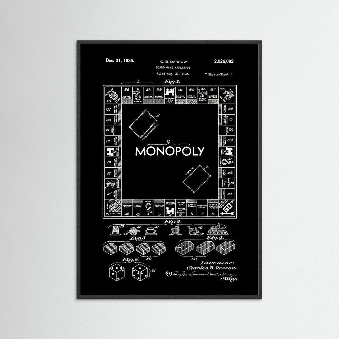 Board Game Patent 1935 by Andreas Magnusson