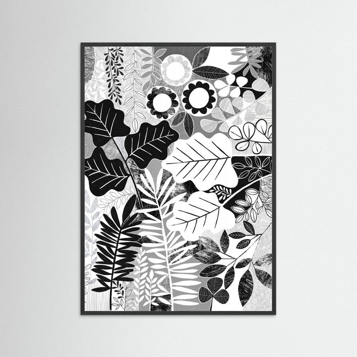 Modern Botanical / Black &amp; White by Susan Black