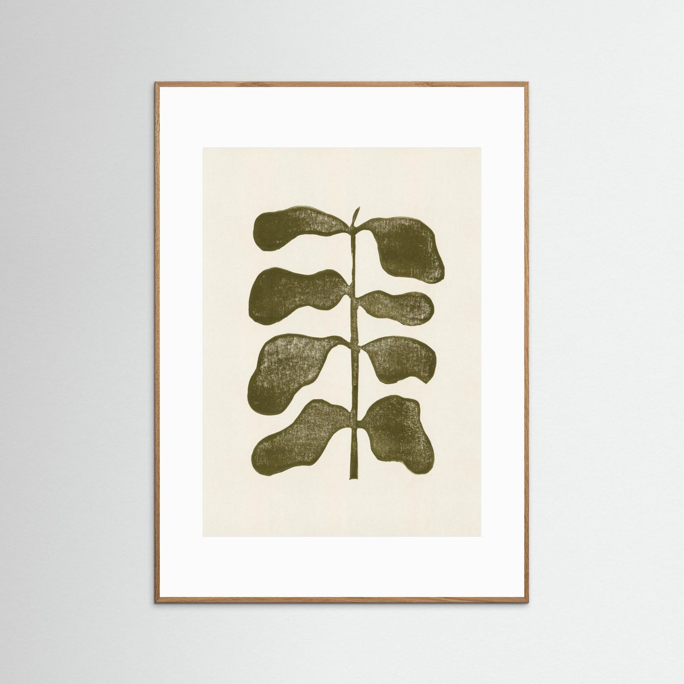 Linocut Plant by Alisa Galitsyna