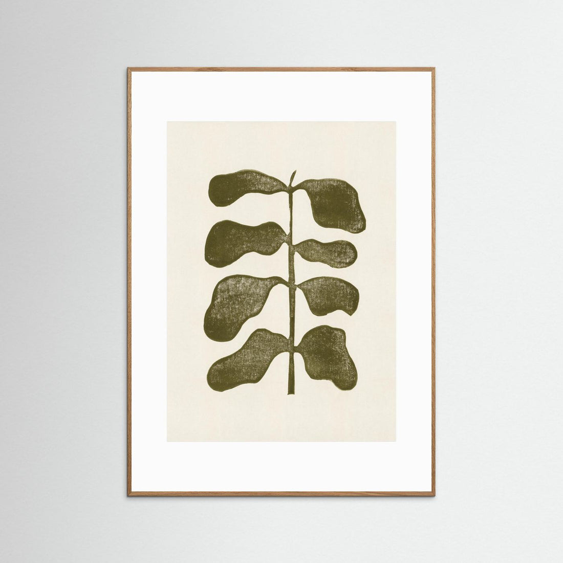 Linocut Plant by Alisa Galitsyna
