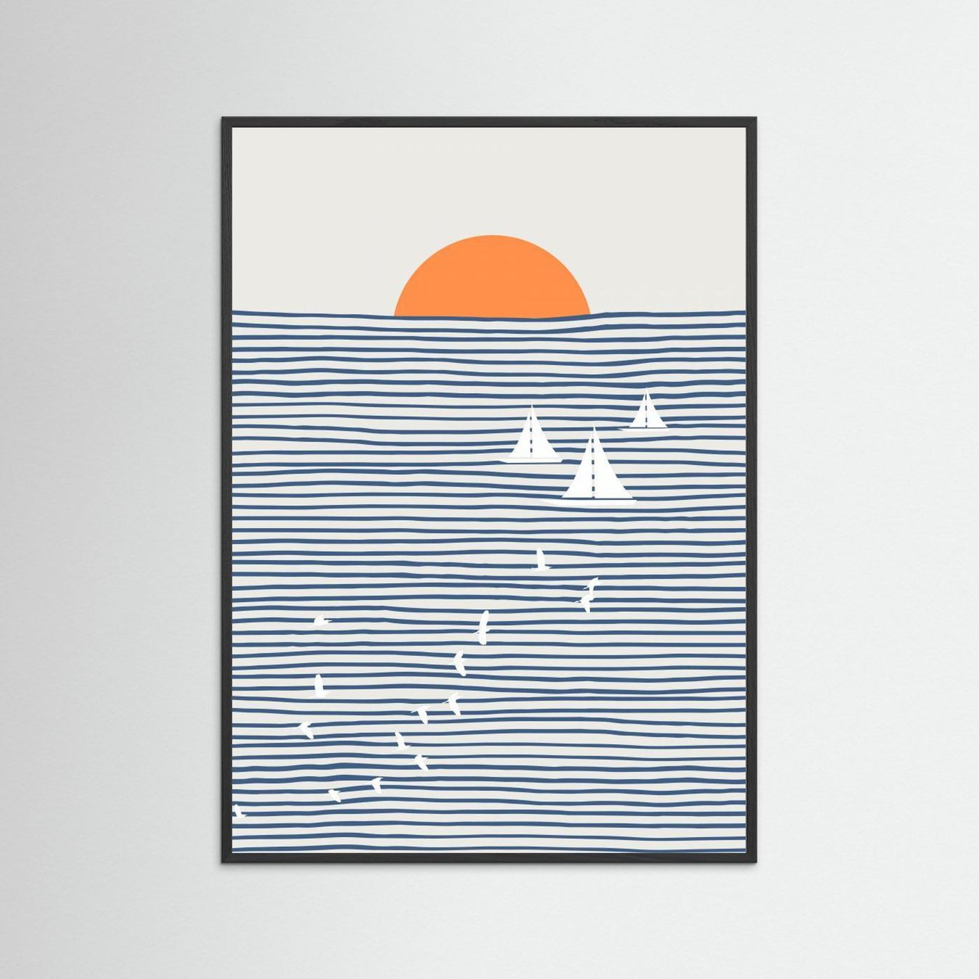 Three White Sails by Little Dean