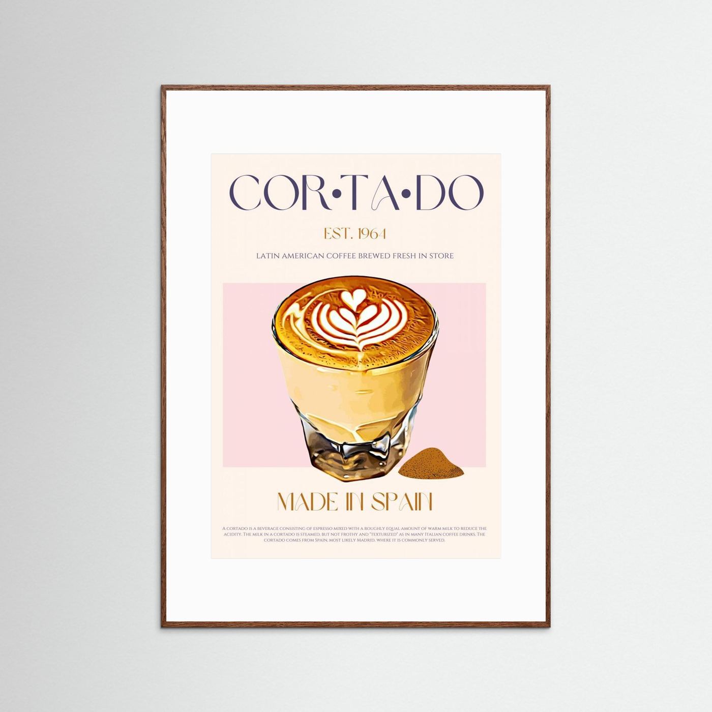Cortado Coffee by Nazma Khokhar