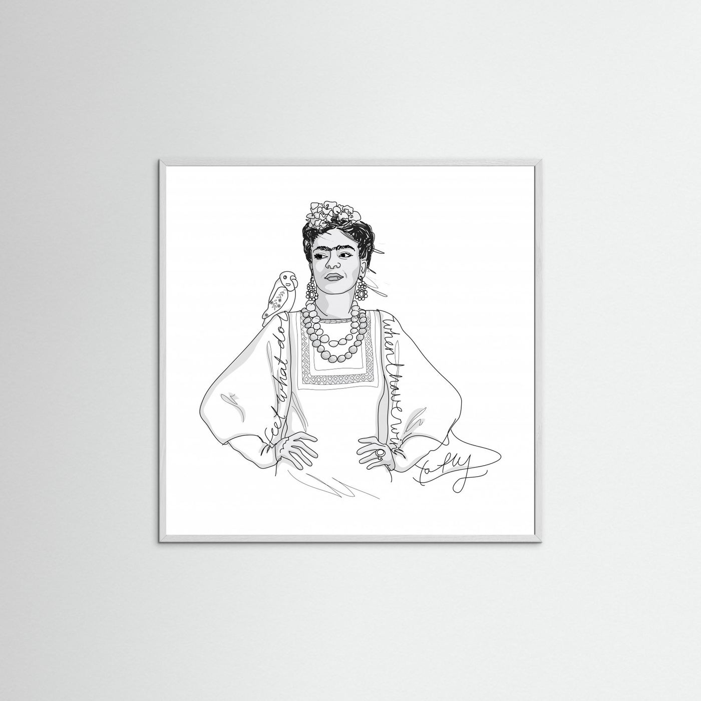 Frida Black and White by Christina Heitmann