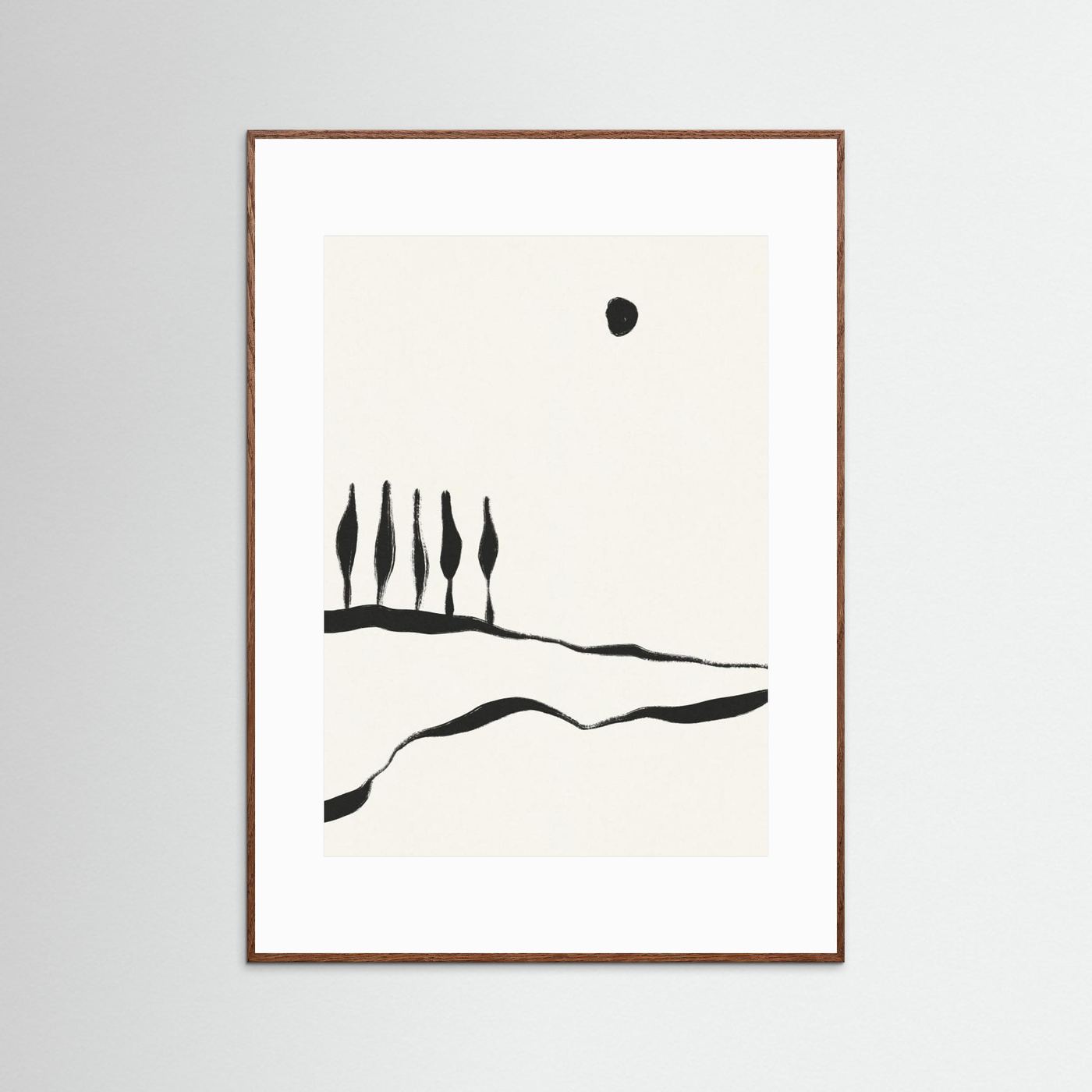 Minimal Line Landscape #1 by Alisa Galitsyna