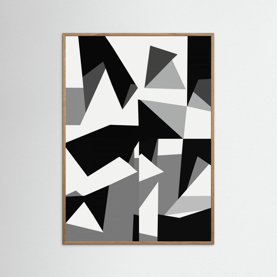 Black And White Triangles 02 by Little Dean