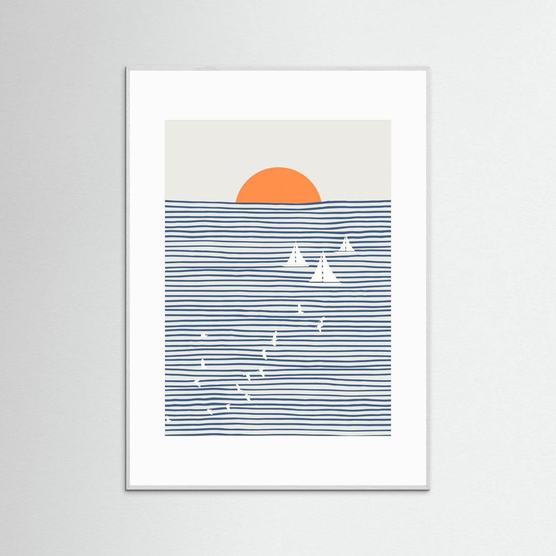 Three White Sails by Little Dean