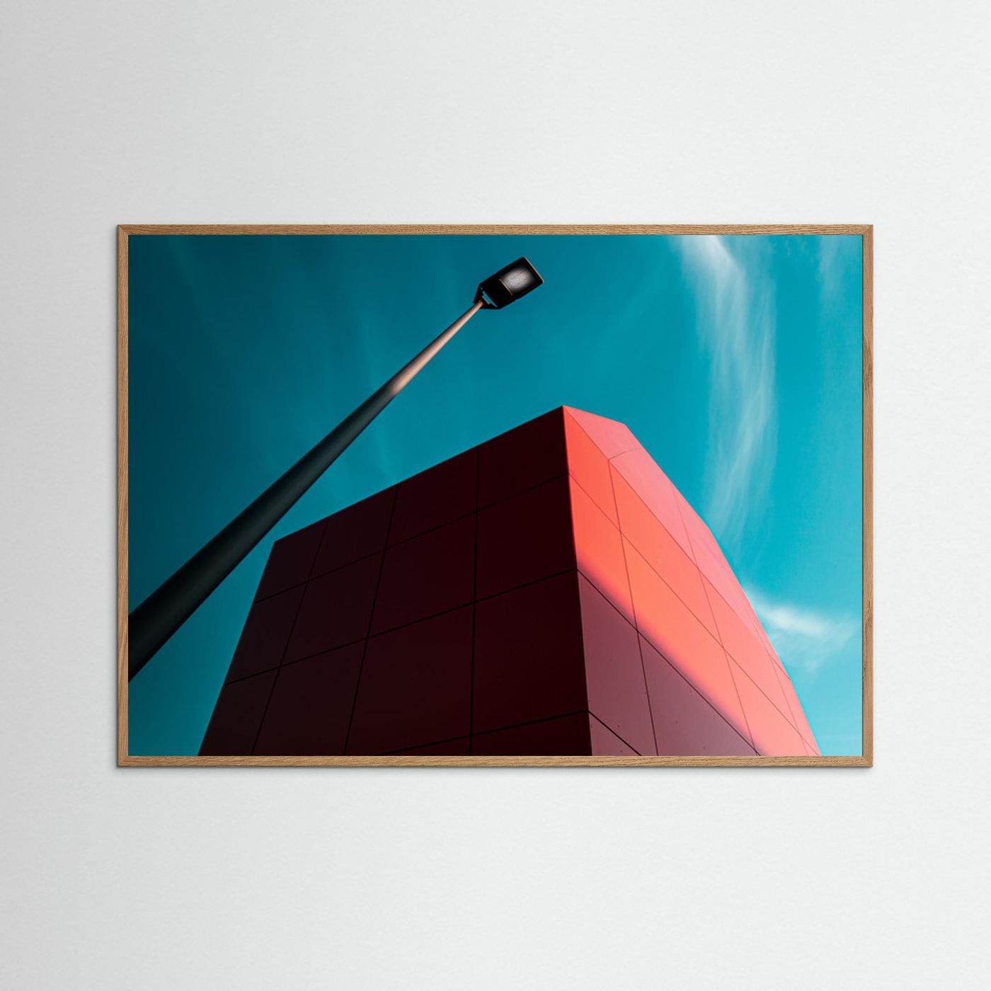 Modern Red Geometry by Jörg  Vollrath