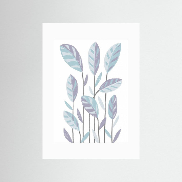Funky Plants Blue by Martina