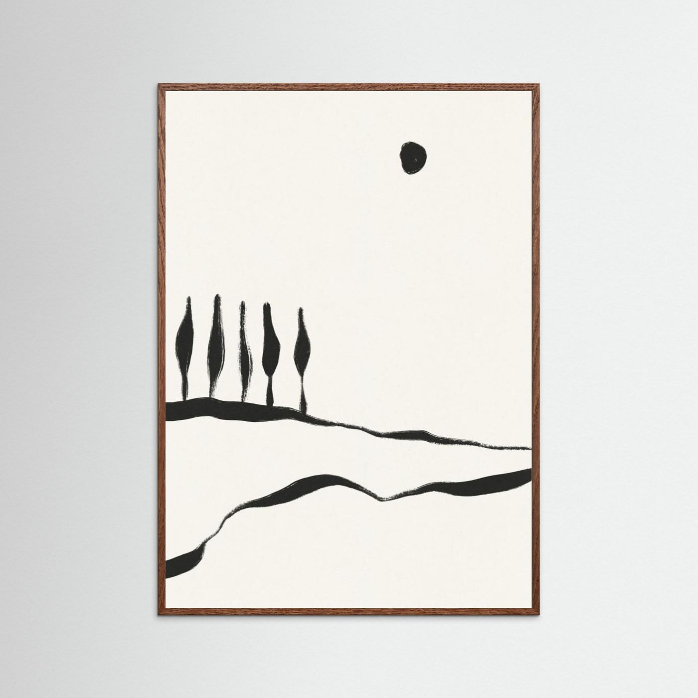 Minimal Line Landscape #1 by Alisa Galitsyna