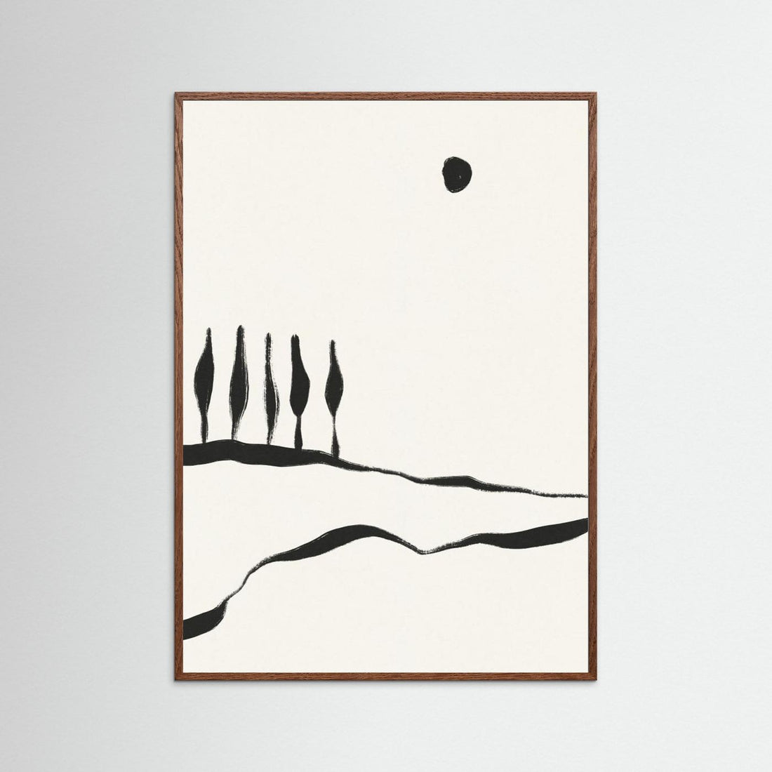 Minimal Line Landscape #1 by Alisa Galitsyna