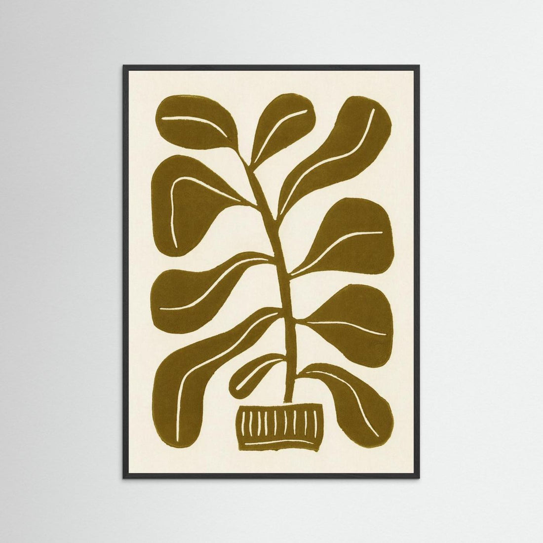 Linocut Houseplant #2 by Alisa Galitsyna