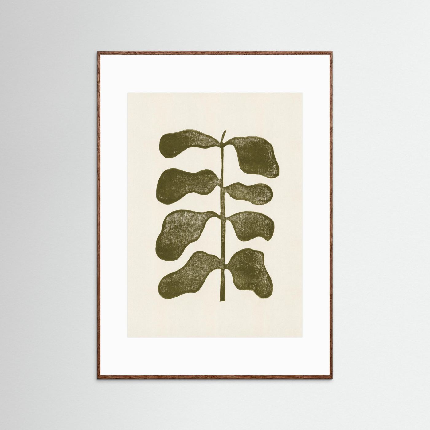 Linocut Plant by Alisa Galitsyna