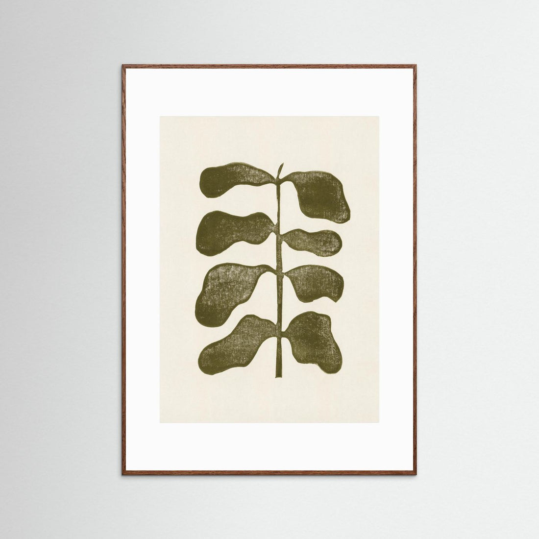 Linocut Plant by Alisa Galitsyna