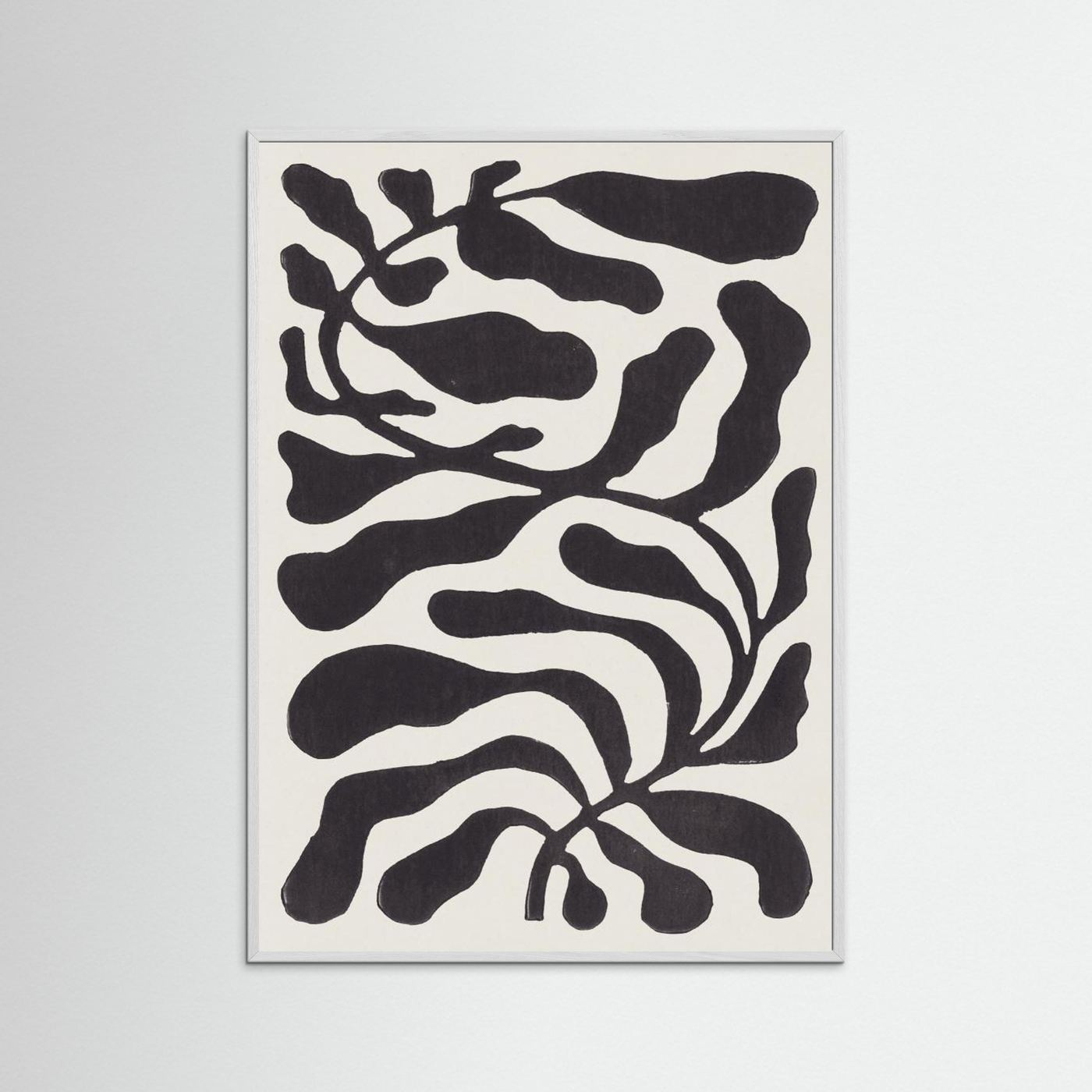 One Hundred-Leaved Plant #21 / Lino Print by Alisa Galitsyna